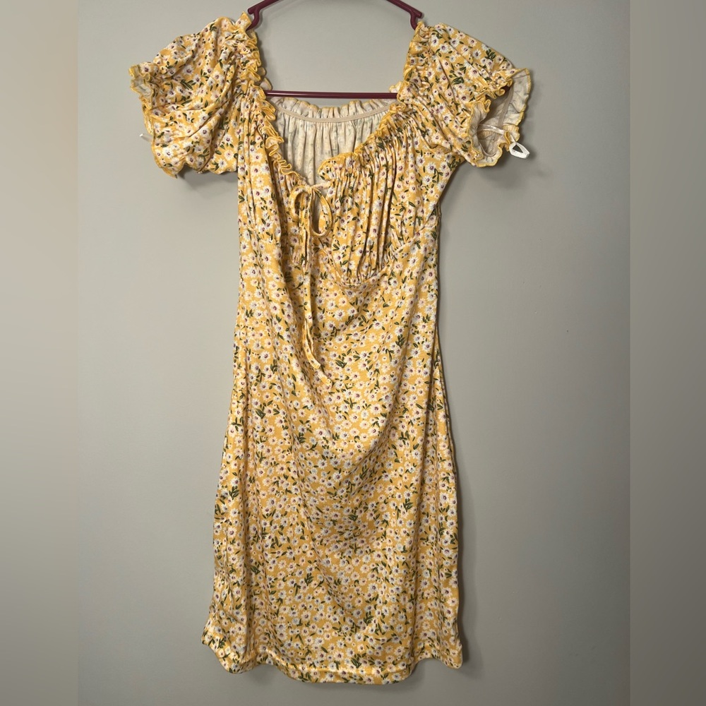 Flower mini dress